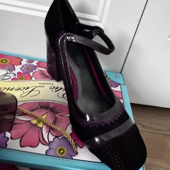 Poetic License “Take It Easy” Burgundy Heels size 8. Euro 39 - Picture 3 of 9